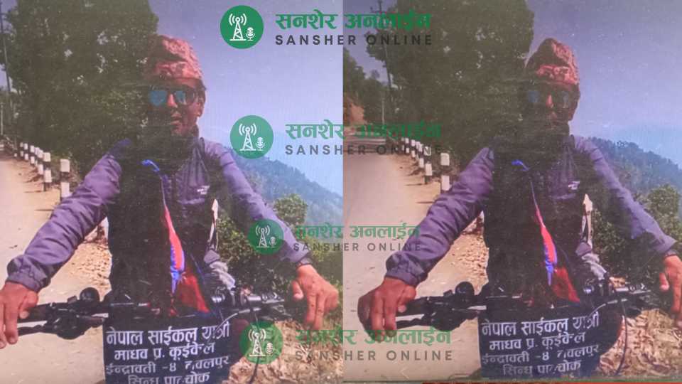 नेपाल घुम्ने साइकल यात्री बैतडीमा