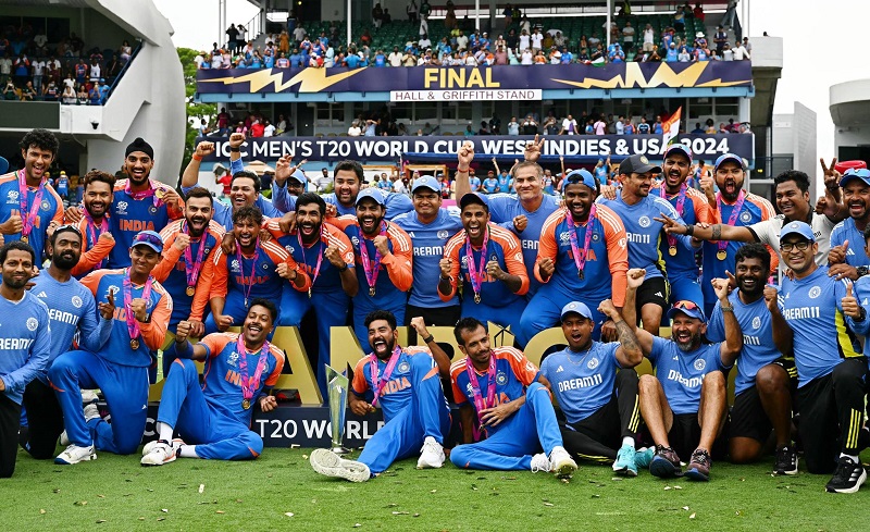 टी–२० विश्वकप क्रिकेटको उपाधि भारतलाई